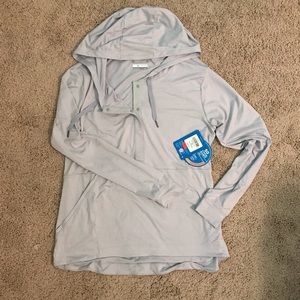 NWT Columbia Half Button UPF 50 Hoodie